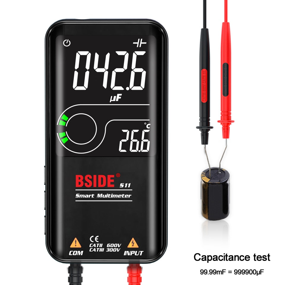 S10/11 Digital Multimeter 9999counts Smart DC AC Voltage Capacitor Ohm Diode NCV Hz Tester DMM with rechargeable battery | Vimost Shop.