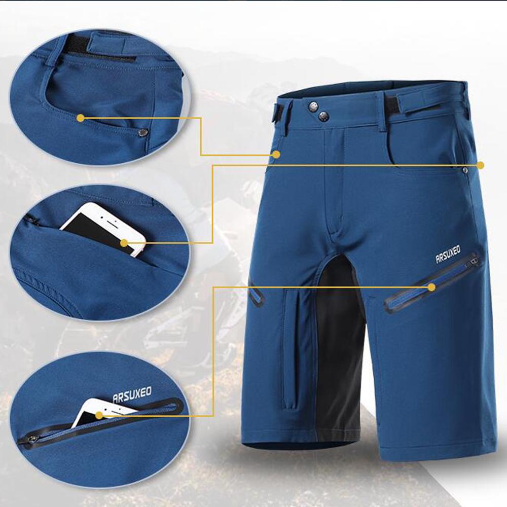 Men Cycling Shorts Loose Fit MTB Mountain Bike Shorts Outdoor Sports Hiking Downhill Bicycle Short Pants