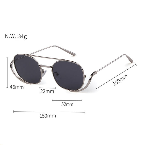 Retro square sunglasses women men luxury brand designer vintage anti blue light clear oval Sun Glasses Shades | Vimost Shop.
