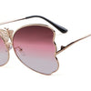 Fashion butterfly sunglasses women luxury brand designer pink vintage oversized sun glasses shades for women | Vimost Shop.