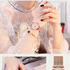 Japan Quartz Creative Design Waterproof Rose Gold Stainless Steel Mesh 1 set Bracelet Ladies watches