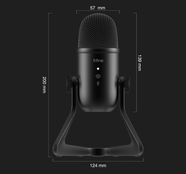 USB Microphone for Recording/Streaming/Gaming,professional microphone for PC,Mic Headphone Output&Volume Contro