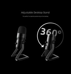 USB Recording Microphone Computer Podcast Mic for PC/PS4/Mac,Four Pickup Patterns for Vocals,Gaming,ASMR,Zoom-class