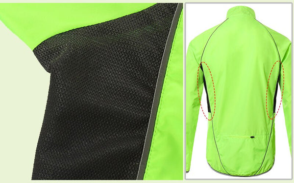 Men Cycling Windbreaker Wind jacket Windproof Waterproof Mountain Bike MTB Clothing Reflective Bicycle Wind Coat