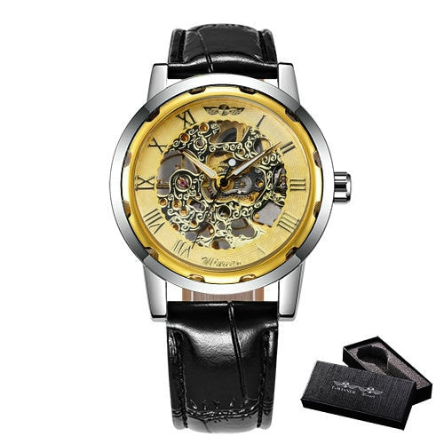 Watch Mechanical Mens Watches Top Brand Luxury Leather Skeleton Dropshipping Best Selling Products Horloges