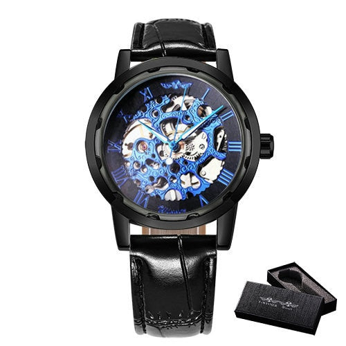 Watch Mechanical Mens Watches Top Brand Luxury Leather Skeleton Dropshipping Best Selling Products Horloges