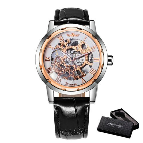 Watch Mechanical Mens Watches Top Brand Luxury Leather Skeleton Dropshipping Best Selling Products Horloges