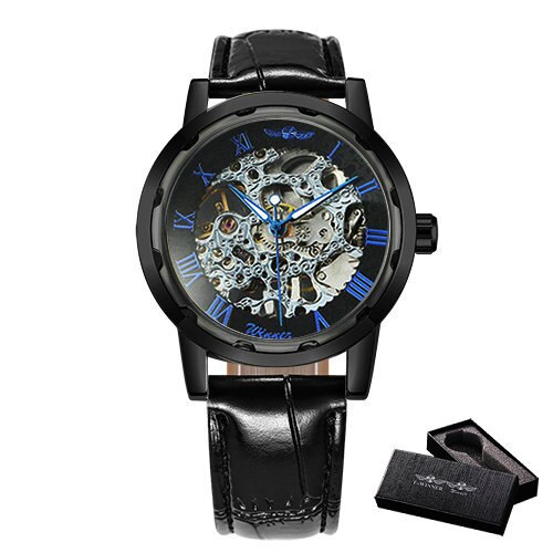 Watch Mechanical Mens Watches Top Brand Luxury Leather Skeleton Dropshipping Best Selling Products Horloges