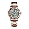 Fashion Ladies Watches Skeleton Mechanical Watch Dress Elegant Gold Full Steel Bracelet Clock Top Luxury Brand  часы