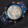 Mens Watches Top Luxury Brand Men Sports Watches Men's Quartz LED Digital 3 Clock man Male Wrist Watch relogio masculino