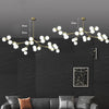 Nordic Milkly Glass Ball Pendant Lights Post-Modern Chandelier LED Pendant Lamps Designer Indoor Hanglamp Decoration Lighting