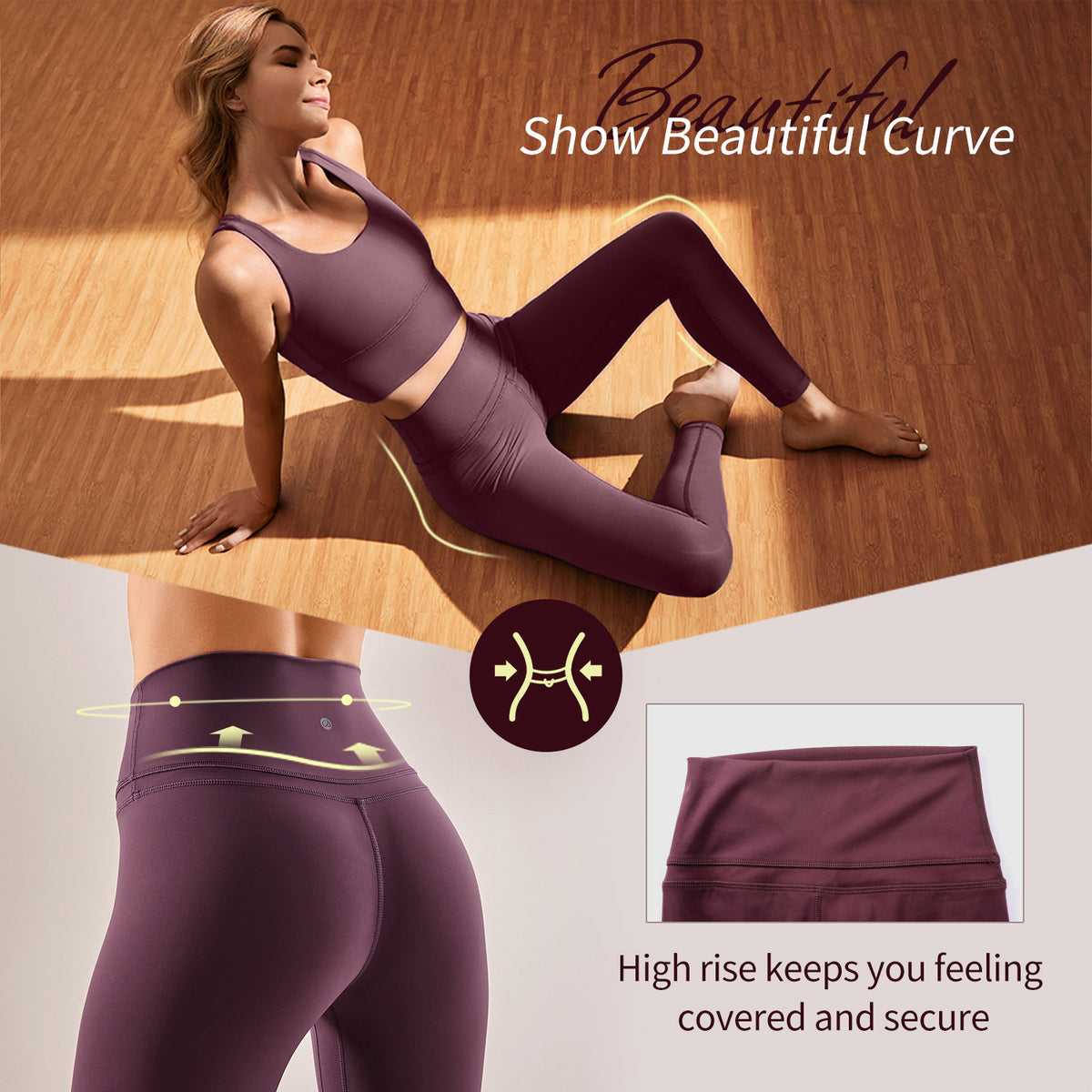 Women's Naked Feeling I High Waist Tight Yoga Pants Workout Leggings-25 Inches
