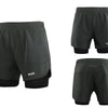 Men Running Shorts 2 in 1 Quick Dry Sport Shorts Athletic Training Fitness Short Pants Gym Shorts Workout Clothes