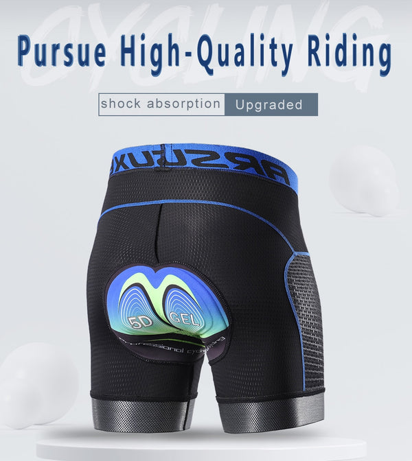 Cycling Shorts Men 5D Gel Pad Cycling Underwear Bicycle MTB Clothing Bike Shorts Shock Absorption Riding Downhill