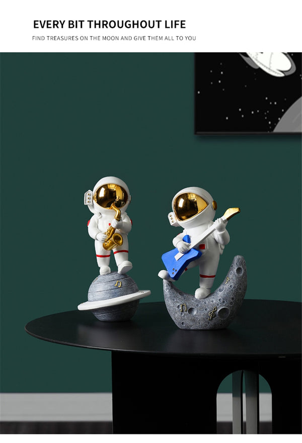 Home Decoration Accessories Nordic Resin Astronaut Figurines Furnishing Crafts Cosmonaut Statues Gift For Birthday