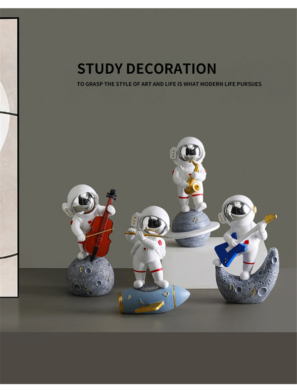 Home Decoration Accessories Nordic Resin Astronaut Figurines Furnishing Crafts Cosmonaut Statues Gift For Birthday