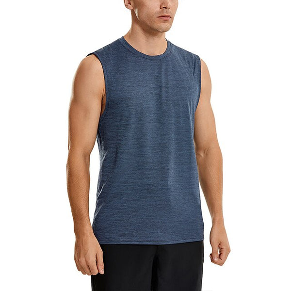 Men's Lightweight Pima Cotton Workout Tank Tops Moisture-wicking Sleeveless Shirts Muscle Tank