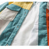 Jacket Men Color Block Patchwork Baggy Coat Men Vintage Harajuku Fashion College Style Outwear Autumn Streetwear Couple