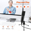 USB Gaming Microphone Set with Flexible Arm Stand Pop Filter Plug&Play with PC Laptop Computer Streaming Podcast Mic T732