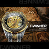 Mens Watches Top Brand Luxury Hand Engraved Mechanical Man Watch Automatic Vintage Gold Skeleton Fashion