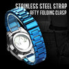 Tourbillion Mechanical Watch for Men Automatic Steel Strap Skeleton Mens Watches Top Brand Luxury