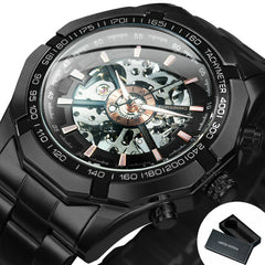 Watch Men Skeleton Automatic Mechanical Watch Gold Skeleton Vintage Man Watch Mens Watches