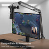 USB C&A Gaming Streaming Microphone Kit for PC Computer, Arm Stand Mute Button&Gain,Studio Mic for Podcast Recording