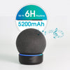 5200mAh Battery Base for All-new Echo Dot (4th Gen) Smart Alexa Speaker Portable Rechargable Battery for Dot (4th gen)