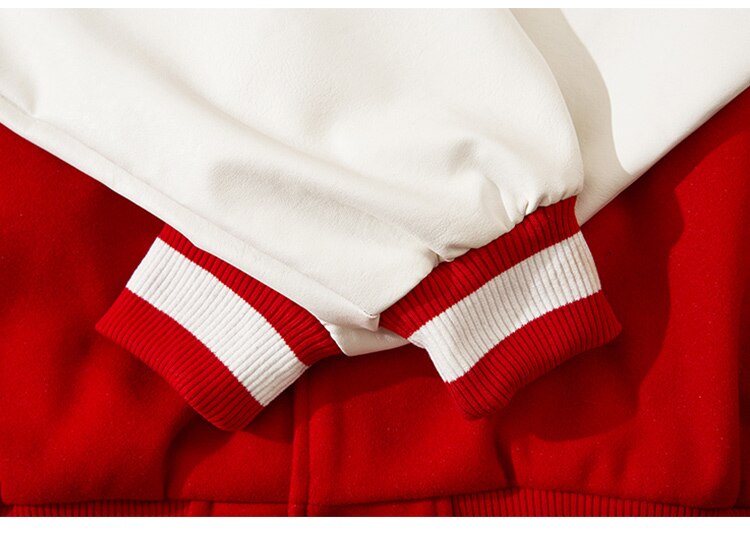 Jacket Men Cartoon Furry Sun Cloud Patch Patchwork Bomber Coats Loose Hip Hop Funny High Street Baseball Outwear Autumn