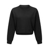 Cozy Exercise Cropped Pullover Long Sleeve Top Women Skin Friendly Leisure Gym Fitness Sport Sweatshirts XS-XL
