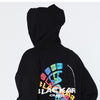 Hoodie Men Colorful Letter Print Patchwork Plus Velvet Hooded Sweatshirts Couple High Street Hipster All-match Pullover