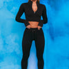 Seamless Women Yoga Set Workout Sportswear Gym Clothing Zipper Long Sleeve High Waist Leggings Fitness Bra Athletic Sports Suits