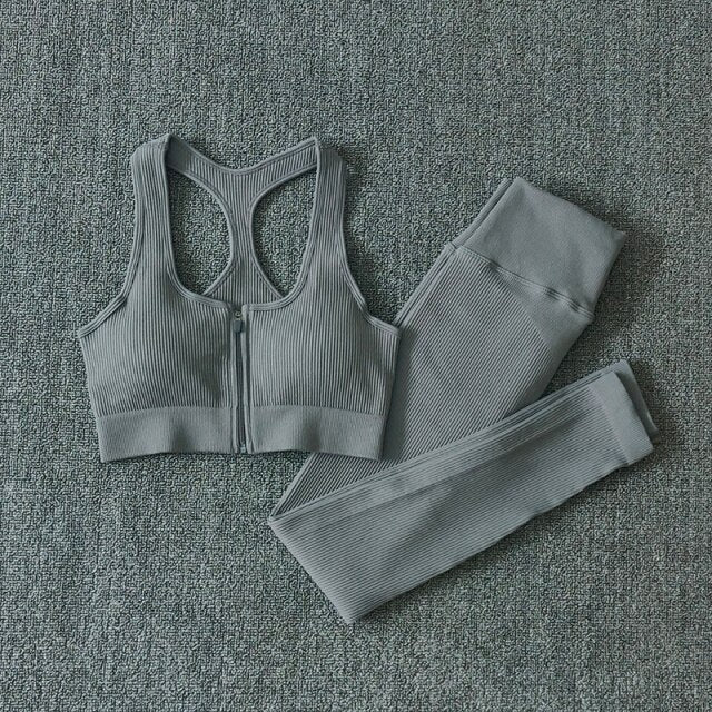 Women Fitness Yoga Sets Seamless Sports Suits Workout Clothes Sports Bra Gym Leggings Sports Wear Gym Clothing Sportswear