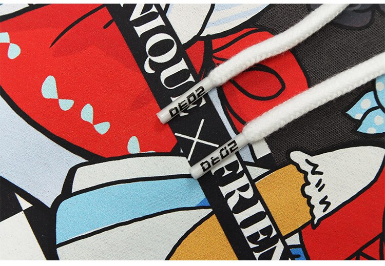 Hoodie Men Cute Girls Punk Cool Letter Fleece Pullover Hipster Preppy Style Tops Casual Oversize Cozy Couple Streetwear