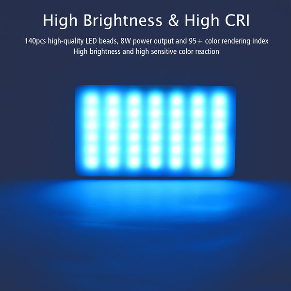 RGB LED Video Light Photography Fill Light CRI95+ 2500K-9000K 20 Lighting Effect Camera Lamp for Vlog Live Streaming