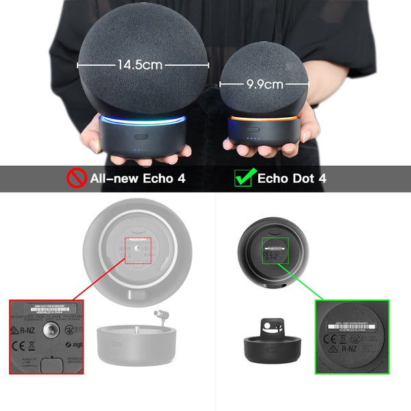5200mAh Battery Base for All-new Echo Dot (4th Gen) Smart Alexa Speaker Portable Rechargable Battery for Dot (4th gen)