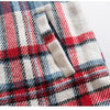 Plaid Print Pocket Hooded Jacket Coat Couple Loose Retro All-match Casual Outwear Autumn High Street Fashion Streetwear