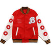 Men Hamburger Patch Letter Embroidery Bomber Jacket Autumn Loose Harajuku Hip Hop Fashion Baseball Coats Couple Outwear