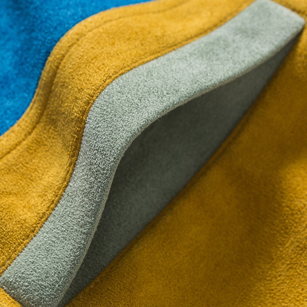 Jackets Retro Hit Color Patchwork Multi-Pocket Varsity Jacket Coat Baggy Harajuku High Street Fashion Autumn Streetwear