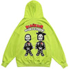 Hoodie Men Knitted Funny Skeleton Boy Patch Hooded Pullover Oversize Fashion Hip Hop Style Sweatshirt Autumn Streetwear