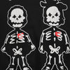 Hoodie Men Knitted Funny Skeleton Boy Patch Hooded Pullover Oversize Fashion Hip Hop Style Sweatshirt Autumn Streetwear