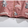 Track Jacket Men Bear Letter Print Zipper Windbreaker Coat Autumn Casual Baggy Fashion Hip Hop Jacket Couple Streetwear