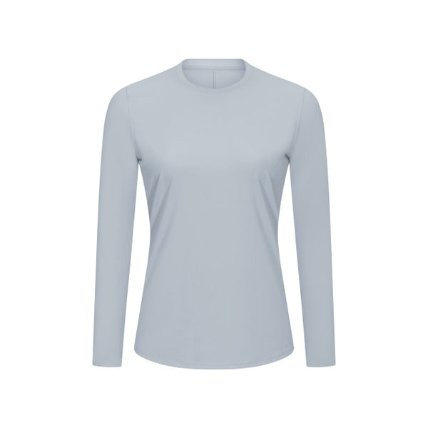 Relaxed Fit Hip Length Running Training Long Sleeve Shirts Women Lightweight Buttery Soft Workout Sport Jersey Pullover