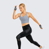 Women's Naked Feeling Workout Leggings 25 Inches - High Waisted Moto Leggings Mesh Yoga Pant