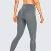 Women's Naked Feeling Workout Leggings 25 Inches - High Waisted Moto Leggings Mesh Yoga Pant