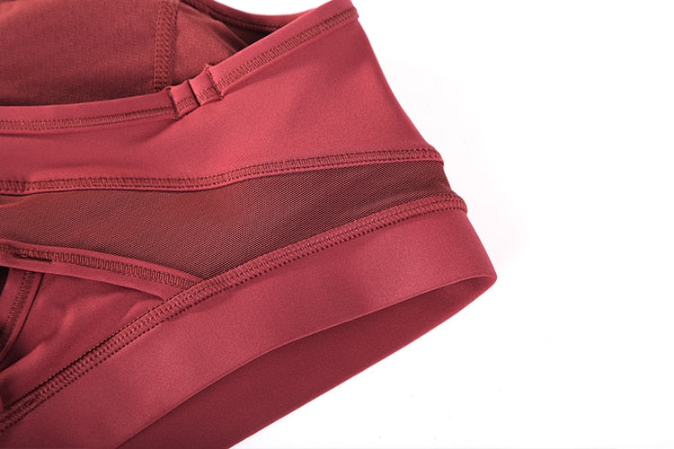 Women's Strappy Sports Bras V Neck Medium Impact Wirefree Padded Yoga Bras with Built in Bra