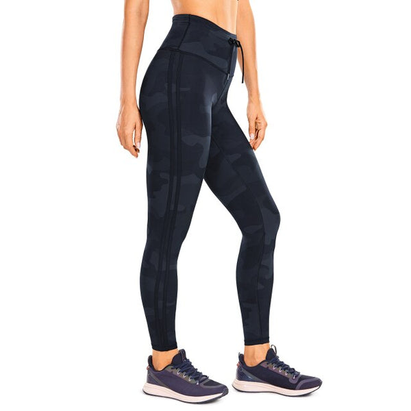 Naked Feeling Women's High Waisted Yoga Tight Pants 7/8 Drawstring Workout Leggings - 25 Inches