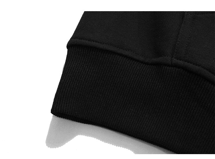 Zipper Hoodie Men Leather Letter Embroidery Hooded Coats Autumn Oversized Vintage Harajuku Sweatshirt Couple Streetwear
