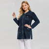 Women's Denim Jacket Plus Size Casual Long Style for Woman Premium Stretch Cotton Knitted  Denim Chaquetas