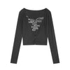 Harajuku Letter Print Casual Pullover T-Shirts Women,Autumn Vintage Full Sleeve Female Basic Daily Oversized Tops | Vimost Shop.